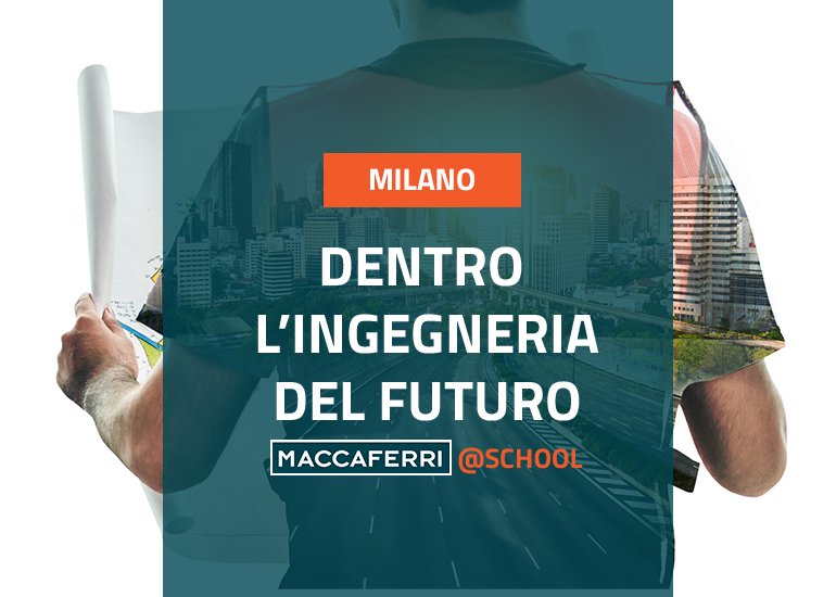 Grafica di presentazione dell'evento di Maccaferri