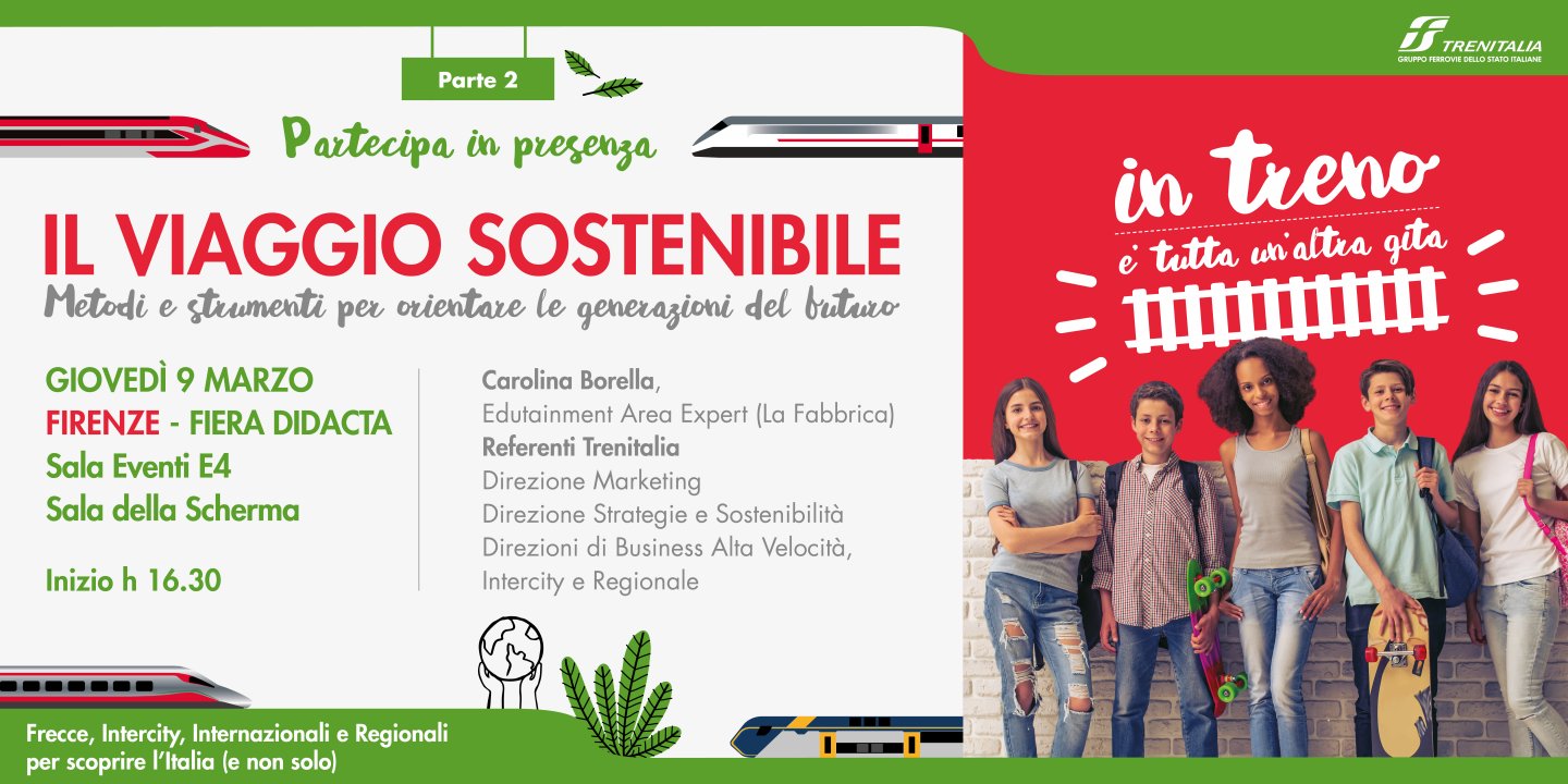 Il viaggio sostenibile fa tappa a Didacta Firenze