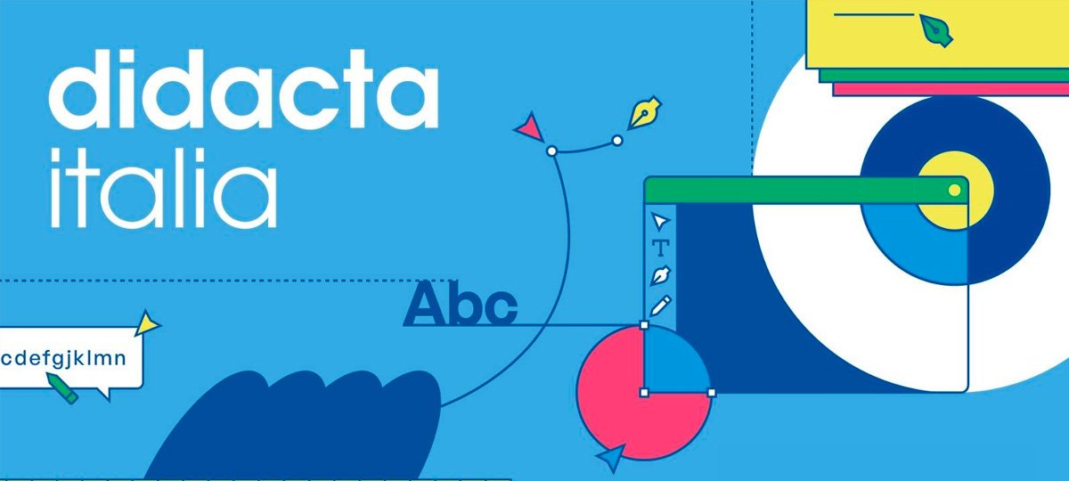 Immagine di copertina dell'articolo su Didacta 2026 con il titolo su sfondo azzurro