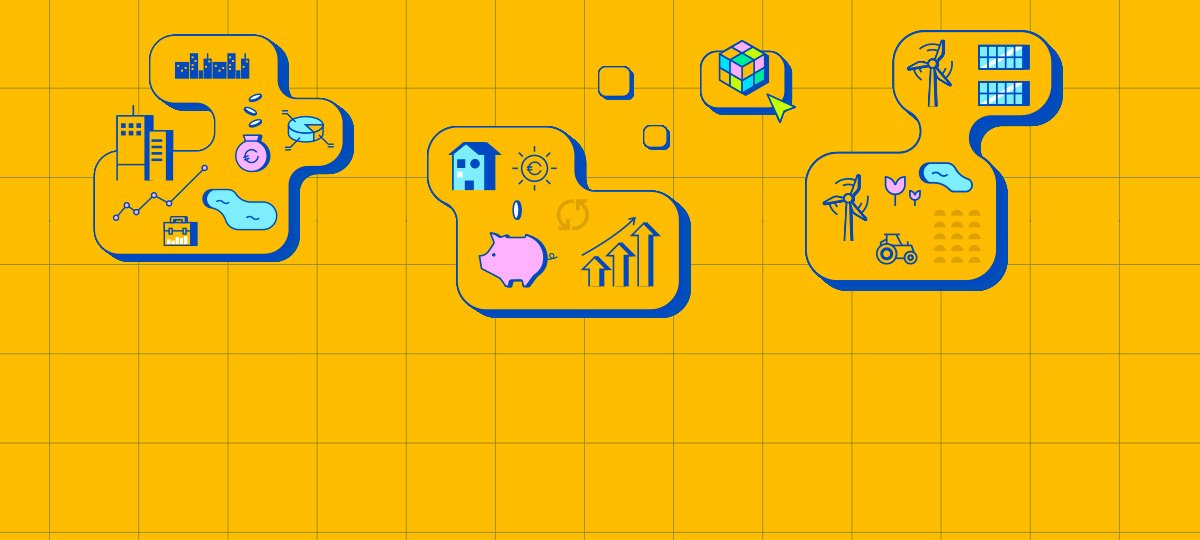 Grafica di copertina del progetto Il Risparmio che fa Scuola per le secondarie di 1 grado con lo sfondo arancione